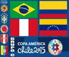 Group C of the Copa America Chile 2015, formed by Brazil, Colombia, Peru and Venezuela