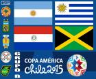 Group B of the Copa America Chile 2015, formed by Argentina, Uruguay, Paraguay and Jamaica