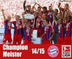 Bayern Munich, champion of the german football league Bundesliga 2014-2015