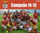Benfica of Lisbon, champion of the portuguese football League, Primeira League 2014-2015