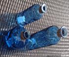 Blue bottles to decorate home