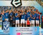 Lech Poznań, champion of the Polish football league Ekstraklasa 2014-2015