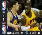 2015 NBA The Finals, Game 3, Golden State Warriors 91 - Cleveland Cavaliers 96, the Cleveland Cavaliers are winning the final 2-1