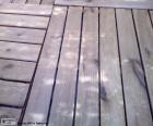 Wooden floor at outdoor