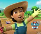 The farmer Yumi, she grows apples, squash and carrots, have a cow named Bettina. PAW Patrol