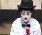 Charlie Chaplin impersonator, the most popular comic