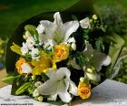 Bouquet for the bride made with different flowers