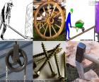 A simple machine is a mechanical device that changes the direction or magnitude of a force, wheel, lever, the pulley, screw, wedge and inclined plane are some simple machines