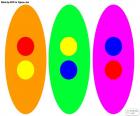 Secondary colours according to the model of traditional, Orange, green and purple, are mixtures of two primary colors