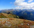 Beautiful high mountain landscape in autumn