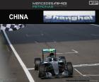 Nico Rosberg celebrates his victory in the 2016 Chinese Grand Prix