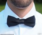 Black bow tie