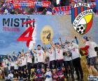 FC Viktoria Plzen, champion Synot Liga 2015-2016, Czech Republic, his fourth title of League