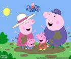 Peppa Pig with his grandparents