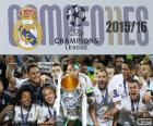 Real Madrid is the champion of the 2015-2016 UEFA Champions League, beating Atlético de Madrid