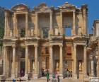 Facade of the library of Celsus, Ephesus, Turkey. 2015 World Heritage Site