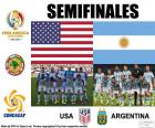 Semi-final of the Copa América Centenario 2016, USA vs Argentina