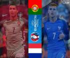 Portugal vs France, end Euro 2016, 2016 July 10 at the stadium in Saint-Denis, France