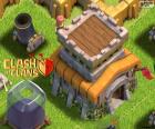 Three buildings of Clash of Clans