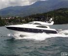 Recreational sailing along the beautiful coast yacht