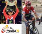 Nairo Quintana Colombian cycling of the Movistar Team, champion of the 2016 Vuelta a España