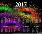 Calendar 2017, happy new year