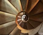 Spiral staircase, viewed from above