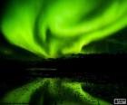 Stunning aurora borealis in the northern hemisphere