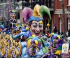 Jesters of Carnival in New Orleans, United States