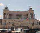 The Monumento Nazionale a Vittorio Emanuele II or Il Vittoriano, is a large Memorial in honor of the first King of Italy, Rome, Italy