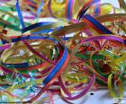 Streamers of colors to celebrate Carnival