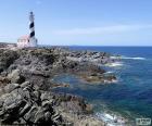 Of the Favaritx Lighthouse is located on the island of Menorca, Balearic Islands, Spain. Built in 1922