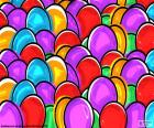 Drawing of Easter eggs