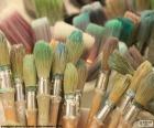 School paintbrushes