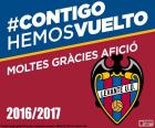 The Levante Union Deportiva back to the Spanish first division. After winning the League 123, 2016-2017