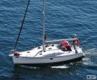 Navigate to engine with a sailboat by lack of wind