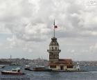 The maiden's Tower or Leander's Tower is a Tower located on a small island at the southern entrance of the Bosphorus Strait, 200 m from the coast of Üsküdar, in Istanbul, Turkey