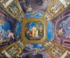 The painting of a dome of the Vatican