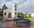 Small white Chapel in Ecuador