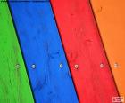 Wood of various colors