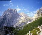 The Gran Sasso d'Italia (2.912 m) a massif of the mountains of the Apennines, Italy