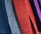 Various colors wool scarves