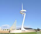 Montjuic telecommunications tower is designed by the architect Santiago Calatrava and was built between 1989 and 1992 in the Olympic ring on Montjuïc in Barcelona