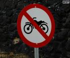 Forbidden motorcycles signal
