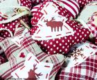 Christmas ornaments, fabric