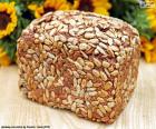 A delicious home-baked bread of sunflower seeds