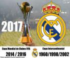 Real Madrid, three-time champion of FIFA Club World Cup, 2014, 2016, and 2017