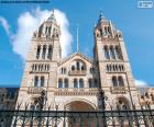 Main facade of the Natural History Museum in Lonndres