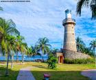 The lighthouse of Castillo Grande in Cartagena, Colombia