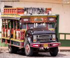 A chiva a rural public transportation from Colombia and Ecuador